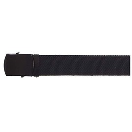 Basic cotton canvas belt SAVANNAH - Black