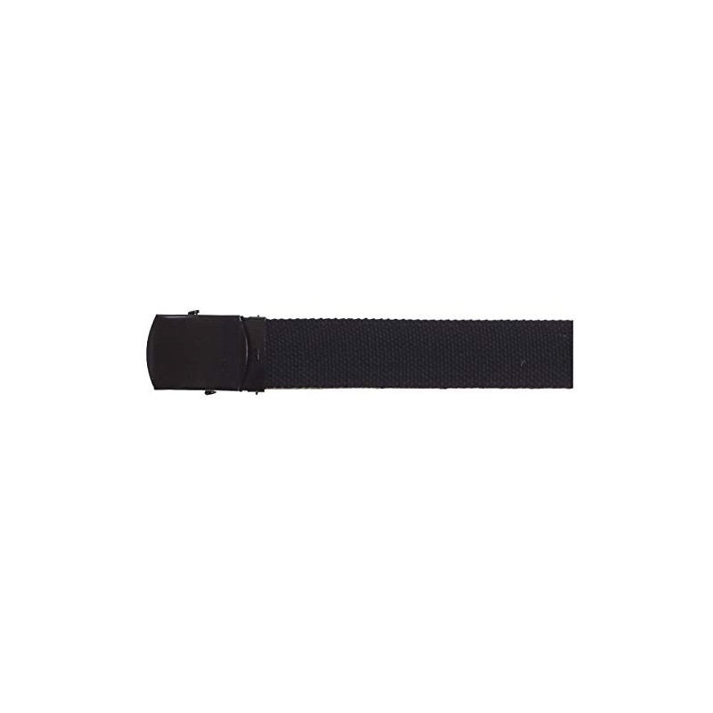 Basic cotton canvas belt SAVANNAH - Black