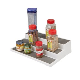 Maison Sucasa Spice Rack Organizer, 3-Tier Organizer for Pantry, Cabinet, Countertop, For Spices, Baking Supplies, White