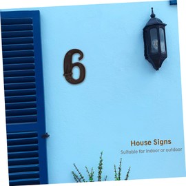 Operitacx Compliment Your Home Style Vintage Cast Iron Metal Diy Door House Numbers Set