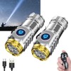 German Three-eyed Monster Mini Flashlight Thumb Flashlight, Mini Flash Super