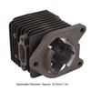 Cylinder Piston Assembly Kit 33.5mm Aluminum Alloy Trimmer Cylinder Piston