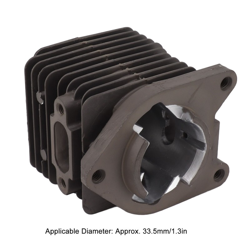 Cylinder Piston Assembly Kit 33.5mm Aluminum Alloy Trimmer Cylinder Piston
