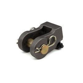 Tie-Rod Clevis Replacement 1-1/4"-12 Thread, Complete Set with Pins, Clips & Nut, Heavy-Duty Steel Clevis for Hydraulic & Mechanical Applications