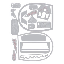 ELLISON SIZZIX THINLITS Dies, Bell Jar Diorama