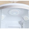 19Cm Round ABS Silicon Rubber Screwed Design Rainfall Top Shower