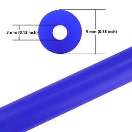 Ucreative 5FT ID 1/8" (3mm) High Temperature Silicone Vacuum Tubing Hose 130PSI Max Pressure Blue
