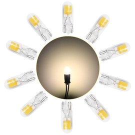 Alopee (Pack of 10 T10 Wedge Led Bulb Neutral White 3500K 12V DC Replacement for T10 168 193 194 W5W 198 Led Bulb Automotive Interior Lights RV Lights
