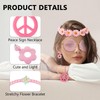 HyperFun Hippie Costume Accessories Set Peace Sign Necklace Sunglasses Flower
