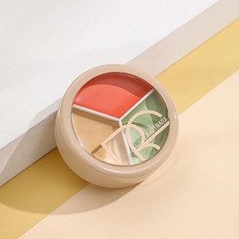 EnMart 3 Colors Concealer Palette, Cover Makeup Palette, Brightening Contouring Long Wear Color Correcting Cream, Concealer Cream For Covering Spots Dark Circle Blemishes, Waterproof Long-Lasting