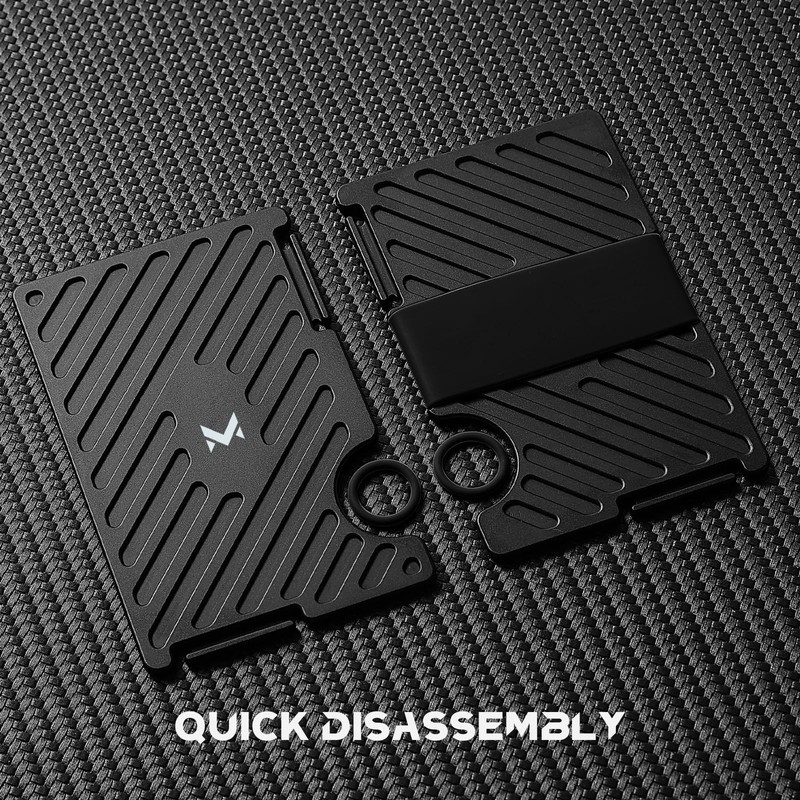 MIFANYO Wallets for Men, Minimalist Metal Card Holder with Money