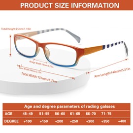 Kerecsen Computer Reading Glasses for Women Blue Light Blocking Glasses for Reading Fashion Pattern Print Eyeglasses for Womens(Mix Color -5, 1.75)