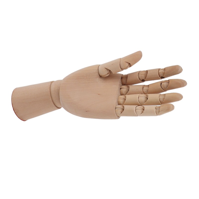 Flexible Wooden Hand Model Moveable Wooden Artists Manikin Hand Figure