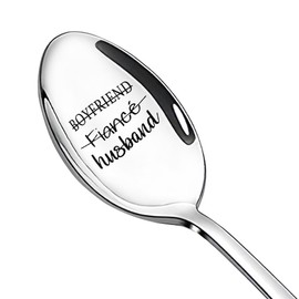 Anniversary Wedding Gifts for Him Husband Fiance Christmas Birthday Gifts for Boyfriend Hubby Ice Cream Spoon for Fiance Husband I Love You Gifts for Boyfriend Fiance Husband Spoons Gift