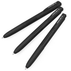 uni-ball Signo UMN-155-07 Gel Ink Retractable Rollerball Pen - 0.7mm Fine - Black Ink - Pack of 3