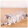 Andiker Folded Cat Tunnel Spring Toy, 8inch Spiral Cat Tunnels