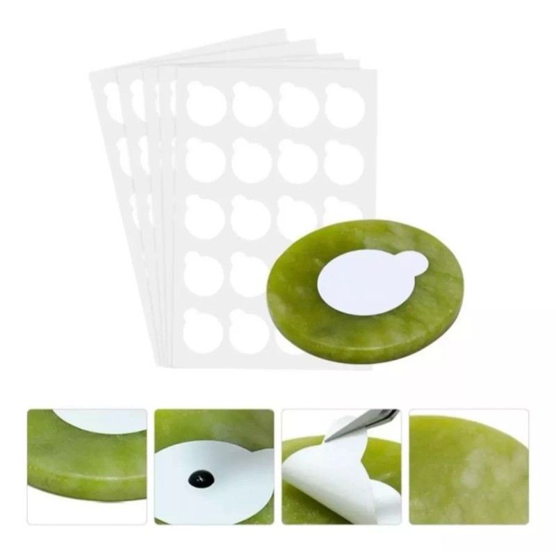 DANYBELLA MODA Y BELLEZA Piedra Jade+ 200 Piezas Etiquetas+ Paleta