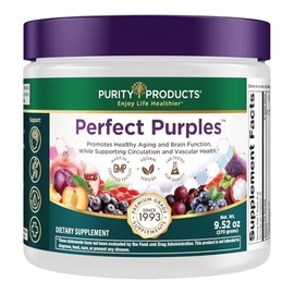 Purity Products Perfect Purples Powder Phytonutrient Rich, Healthy Aging Super Formula - Support Total Body Health - High ORAC Power - P40p Pomegranate Extract w/ 40% Punicosides - 30 Day Supply
