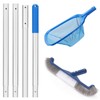 Swimming Pool Cleaning Kit, Pool Brush Head & Pool Skimmer
