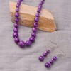 Shop LC Purple Howlite Beads Jewelry Set for Women Earrings