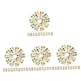 TOVINANNA 120 Sheets Sticker St Patricks Day Accessories Kids Shamrock Temporary Patrick Shamrock St Patricks Day Party Favors Irish Tattoo Decal Child Ireland Transfer Paper Cartoon