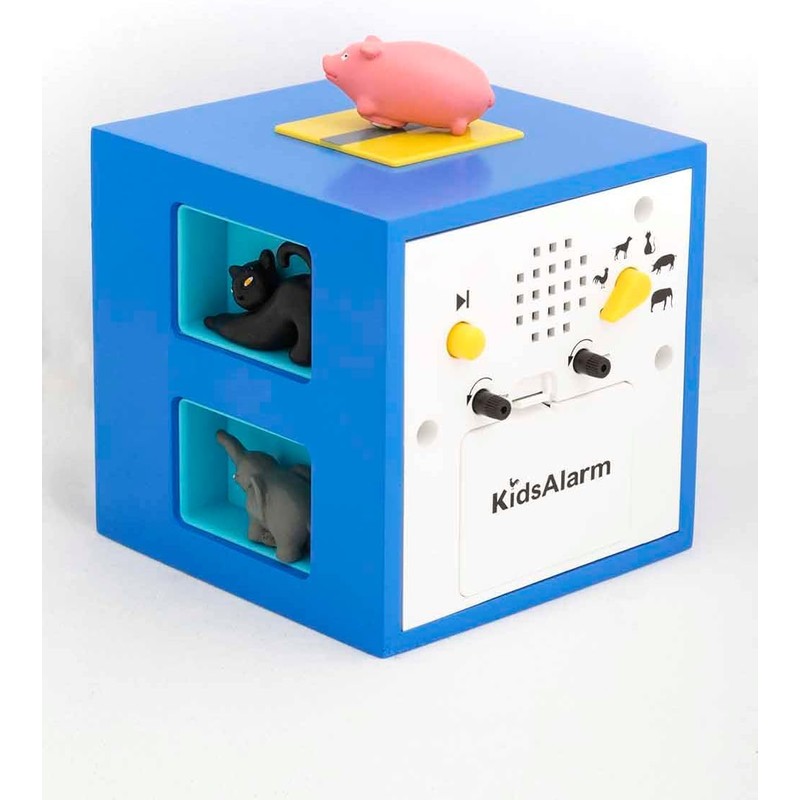 KOOKOO KidsAlarm blue, alarm clock for children including 5 farm
