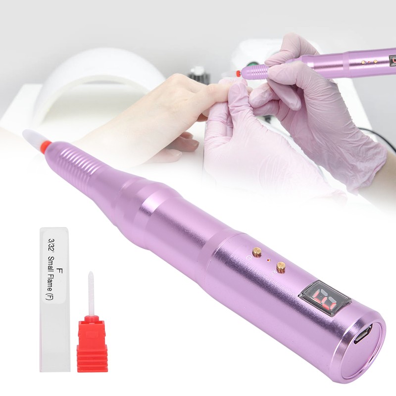 Rechargeable Electric Nail Drill Pen Portable Nail Grinding Polishing Machine