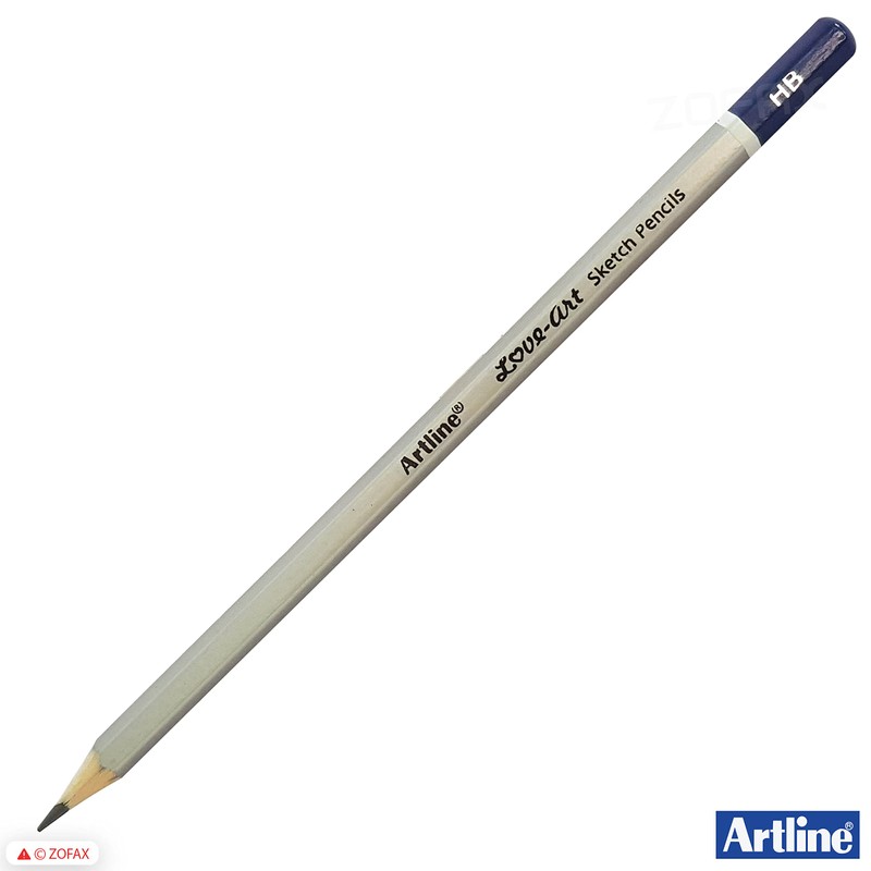 artline HB Graded Love Art Professional Artist 10 x Pencils