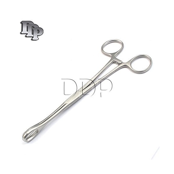 DDP Body Piercing Sponge Forceps UNSLOTTED 7" Stainless Steel Professional Septum Ear Nipple Belly Nose Tongue Lip Navel Eyebrow