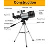 Telescope, 70mm Aperture - Astronomical Portable Refracting Telescope for Kids