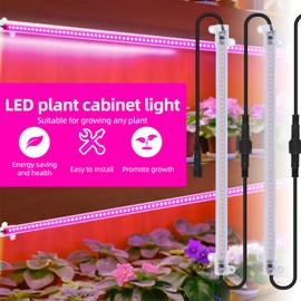 LED Plant Grow Light Strips 12-inch Full Spectrum Grow Lights for Indoor Plants Plug and Play 2.7W Plant Lights for Seedling Vegetable Flower Succulents Plants 12 Pack