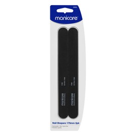 Manicare Extra Fine/Fine Nail Shapers 175mm 2 Pack