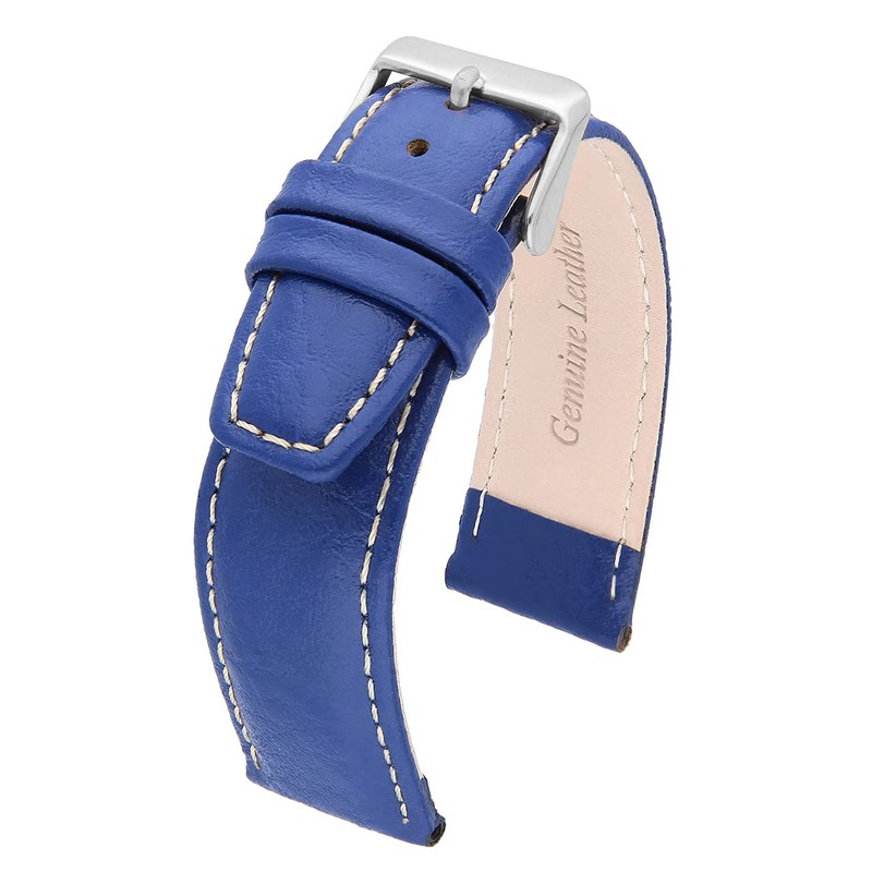 MARCHEL WB Leather Strap Black Blue Brown White Grained Leather