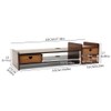 GDAE10 Monitor Stand Riser with 3 Drawers 2-Tier Bamboo Wood