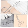 SAFIGLE 2PCS Stainless Steel Eyebrow Tweezers Angled and Scissor Handle