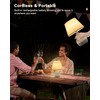 UMEXUS 10” Small Ceramic Cordless Table Lamp with Timer, Dimmer,