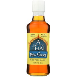 A Taste of Thai Fermented Fish Sauce | Anchovy Sauce Seasoning for Thai Cooking | Ideal for Stir-Fries, Soups, Marinades & Dipping Sauces | Non-GMO, Gluten-Free, Preservative-Free (6-Pack, 7 Oz Each)