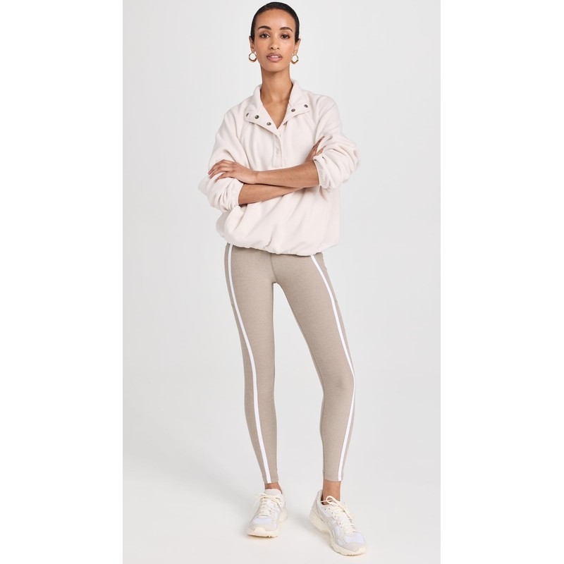 Beyond Yoga Women's Tranquility Pullover, Lunar Rock, Off White, XL