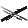 Tactical Master 2 PCS Full Tang Ninja Machete Zombie Tactical