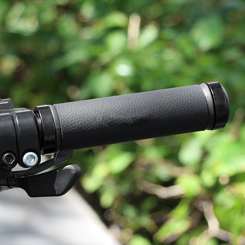 GUB‑607 Mountain Bike Handlebar Grip Microfiber Leather Bilateral Locking Handle