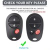 Kepdul for Toyota Key Fob Cover Key Protective Key Shell