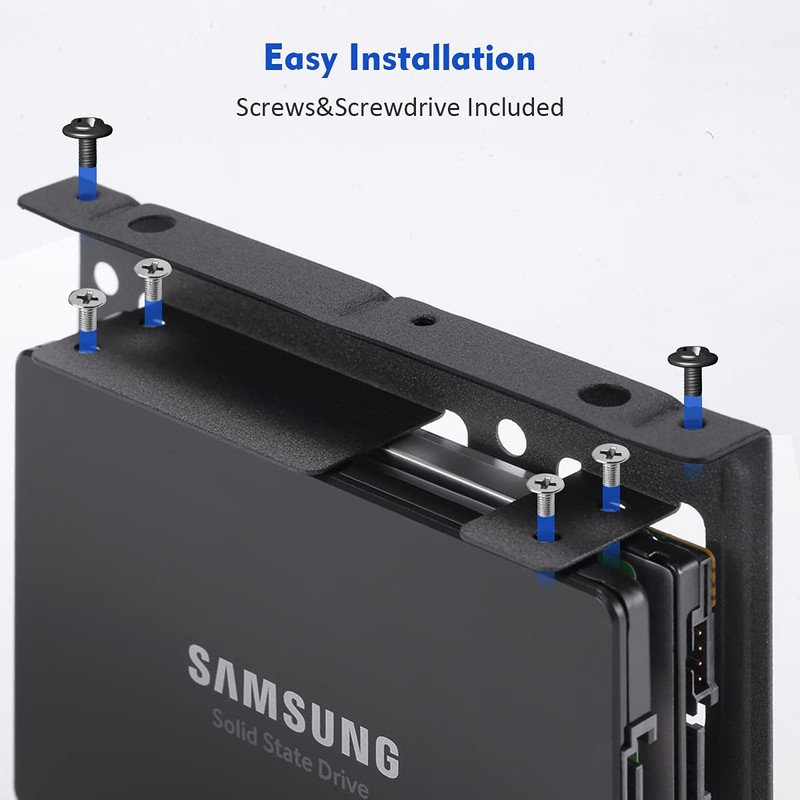 Cysslogy 2.5 to 3.5 Mounting Frame Dual SSD Hard Drive