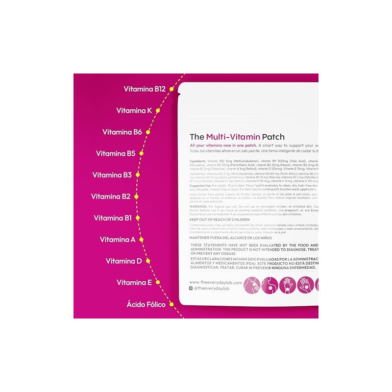 The Everyday Lab Parches Multivitamínicos 11 Vitaminas en 1 24