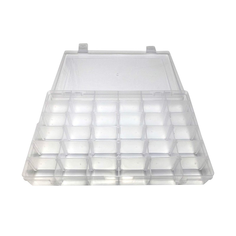 On1shelf Transparent Thick Hard Plastic Adjustable Compartment Slot Plastic Craft