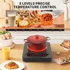 GIHETKUT Single Burner Electric Cooktop,110V 1800W Electric Stove Top with