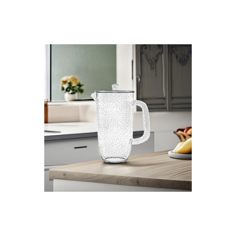 TarHong Bubble Pitcher with Lid, Clear, 100 oz., Premium Plastic