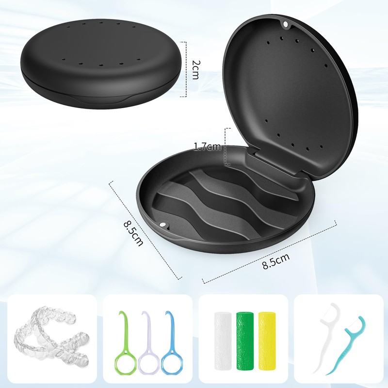 Annhua Mouthpiece Case, Retainer Case, Orthopedic Case, For Kids, With