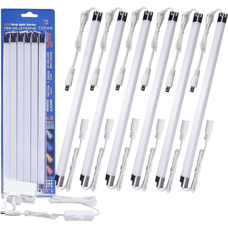 Under-Cabinet LED Lighting Kit - Warm White (3000K) | 6x