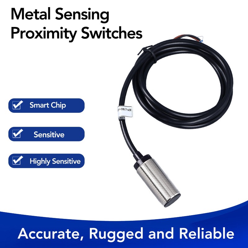 2 Pcs Inductive Proximity Sensor 4mm Detecting Distance DC 3