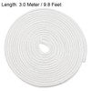 uxcell Insulation Braid Sleeving, 9.8Ft-3mm High Temp Fiberglass Sleeve White